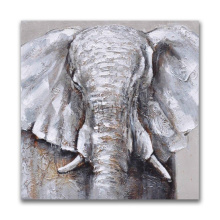 Handmade High Quality Elephant Animal Painting Canvas Wall Art